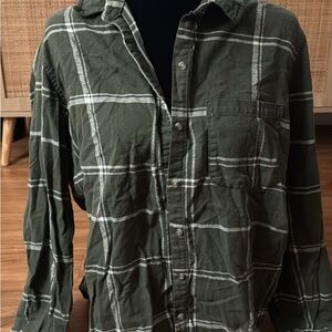 Green Plaid Women’s Flannel